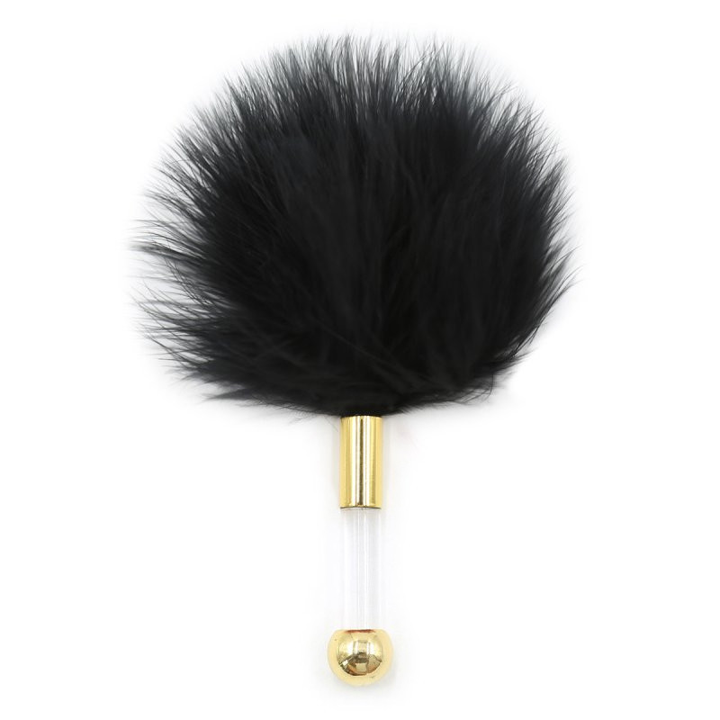 SM Fantasy Plumeau Golden Clear 15cm Noir
